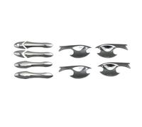 Para GB3 GB4 Para Freed 2008-2016 Car Las Cubiertas Manija Puerta ABS Cromo/Carbono Pegatinas Cubierta Tazón Estilo Funda para manija de puerta de coche(Style 3)