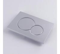 Para Geberit Si*gm*a01 Placa de descarga doble cromada para cisterna, botón de descarga de inodoro, panel de tanque de agua oculto, interruptor ABS, accesorios de panel de descarga (plata)