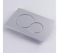 Para Geberit Si*gm*a01 Placa de descarga doble cromada para cisterna, botón de descarga de inodoro, panel de tanque de agua oculto, interruptor ABS, accesorios de panel de descarga (cromo)