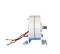 para generación de energía de emergencia Generador de imán permanente sin engranajes, 500W, 12V, 24V, for turbinas eólicas y turbinas de agua, generador de energía de baja velocidad(With Base,12V)