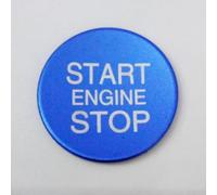 Para Giulia para Stelvio Engine Start Stop Push Button Ring Trim Case con respaldo fuerte para un ajuste seguro (azul)