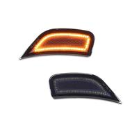 Para GMC Para Yukon 2021 2022 2023 Luces Posición Laterales Paso Rueda Delantero Coche De Estacionamiento Estilo Coche Luz De Dirección Luz Señal Giro Luces Indicador(Smoked Lens Amber)