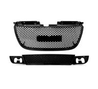 Para GMC Para Yukon XL Para Denali 2007-2014 22761715 Moldura De Capó Rejilla Superior Inferior Entrada Aire Malla Parachoques Delantero Parrilla Delantera(Negro)