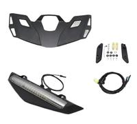 Para Goldwing Para GL 1800 2021 2022, Caja Trasera Para Motocicleta, Estante, Portaequipajes Tru Nk, Luz LED Soporte Equipaje Trasero(Black and White Set)