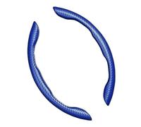 para Golf 6 5 7 T5 T7 Mk6 Mk7 para Polo Car Cubierta Volante Gamuza Verano Accesorio(Piel de Carbono-Azul)