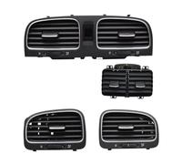 Para Golf 6 Para MK6 5K0819728 5K0819703 5K0819704 OEM Panel Frontal Negro Consola Ventilación Rejilla Tablero Salida Ventilación Aire Acondicionado(4 PCS)
