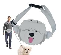 para golosinas para el entrenamiento de perros, 200 mililitros a prueba de fugas en forma de perro, riñonera para aperitivos, para senderismo, aventuras al aire libre, paseos diarios, viajes y
