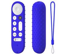 para Google Mando a Distancia de Silicona Fundas Cubiertas Protectoras para Google TV Streamer 4K TV 2024 para Google GY3LE Mando a Distancia (Azul)
