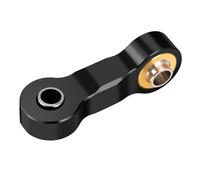 para Granite para Grom 1/14 para Mojave Mega 380 1/18 Enlace De Dirección De Metal Negro/Rojo Monster Truck Piezas Y Accesorios De Repuesto Uso RC Barra Dirección(Black)