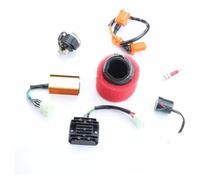 Para GY6 152QMI 157QMJ 125cc 150cc Interruptor Encendido Ventilador Modificado Bobina Filtro Aire 42 Mm Regulador CA Rectificador Kit Bobina de encendido Bujía