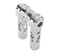 para H&Arley para SPO&rtster 883 1200 XL para Street para Bob para Dyna 1 Pulgada 25mm Kickback Pull-Back Elevadores Manillar Motocicleta Abrazadera Motocicleta Manillar Riser(6.5 Chrome)