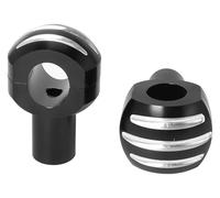 para H&Arley para SPO&rtster para XL 883 1200 883N Negro CNC Aluminio 1 "Elevador De Manillar Redondo Soportes Abrazadera Universal Motocicleta Motocicleta Manillar Riser