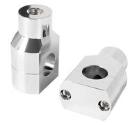 para H&Arley para XL 883 1200 para Steed para VLX 1 "25 MM Abrazaderas De Asiento Fijo para Motocicleta Elevadores Elevadores Barra Manillar Montaje Motocicleta Manillar Riser(22mm Chrome)