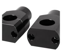 Para H&Arley Para XL 883 1200 Para Steed Para VLX Montaje Asiento Fijo Elevadores Manillar Motocicleta 1" 25 Mm Motocicleta Alzas Manillar(22mm Black)
