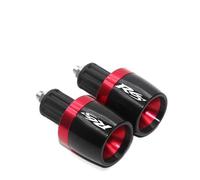 para H F4 Empuñaduras De Manillar Motocicleta Extremos Barra Tapón Antivibración(Rojo)