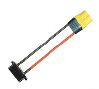 Para Hailong E-Bike Cable de carga, 4Pin/5Pin macho a Xt60H Adaptador hembra, PVC y cable conector de metal para scooter eléctrico y funda, 30 cm negro rojo (5 pines hembr XT60)