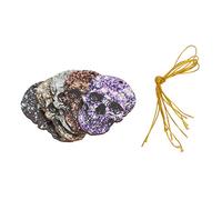 para Halloween, 6 Piezas Colgantes Cabezas de cráneo en Colores Brillantes para Fiestas de cráneo y Fiestas Fantasmas