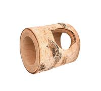 para hámsteres - Tubo de de Madera diseñado como Tronco de árbol para hámsters Enanos y sirios, jerbos y Otros Animales pequeños enriquecimiento y Lugares de Descanso