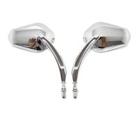 Para Har&ley Night Rod 2006-2008 Road Glide 1998-2020 Rocker Espejos Retrovisores Izquierdo Y Derecho De Motocicleta Reemplazo De Espejo Lateral Negro Y Cromado compatibles(Chrome)