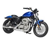 Para Harley-Davidson 2012 XL1200V Seventy-Two,2018 Forty-Eight Special,Escala 1:18 Modelos De Motos Souvenir Coleccionables Mini Motocicleta Die-Cast Regalo(Blue)