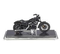 Para Harley-Davidson 2014 Sporteriron 883 1:18, Modelo De Motocicleta Con Tanque De Metal, Réplica De Moto Deportiva, Mini Adorno De Vehículo(Black)