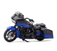 Para Harley-Davidson 2018 CVO Road Glide 1:18 Réplica De Motocicleta Aleación Plástico Fundido Presión Modelo De Motocicleta Artículo Colección Para Aficionados(2018 Blue)