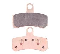 Para HARLEY DAVIDSON FXDC Super Glide Custom 2008-2013 FXD Super Glide 2008-2010 Pastillas De Freno Delanteras Y Traseras Con Base De Cobre Sinterizado Para Motocicleta(Parte delantera)