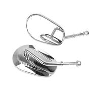 Para Harley Low Rider FXDL 1993-2023 Wide Glide FXDWG 1993-2023 Softail Slim FLS 2012-2023 Espejos Retrovisores Laterales(Chrome)