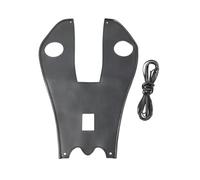Para Harley para Davidson para modelos Road King FLHRC FLHR 1 pieza cubierta de Panel almohadilla tanque combustible cuero negro(No rivet)