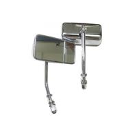 para Harley para Davidson Touring Road Glide Breakout Fat Bob para Fatboy Dyna Espejo Trasero De Motocicleta Lateral Cromado Negro