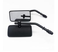 para Harley para Davidson Touring Road Glide Breakout Fat Bob para Fatboy Dyna Espejo Trasero De Motocicleta Lateral Cromado Negro
