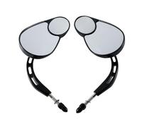 Para Harley Touring Electra Glide Street Glide Road King Fat Boy Iron 883 Ultra Limited Super Low Espejos Retrovisores Laterales Para Motocicleta(Negro)