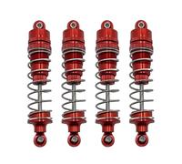 Para HB Para Toys R1001 Bronco R1002 R1003 4 Piezas Amortiguador De Aceite De Metal De Actualización Para Coche RC Accesorios Amortiguador Rc(Red)