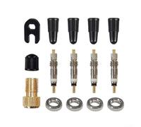 para herramienta Extraer Núcleo Válvula Bici 15 Piezas para | para latón sólido, rosca precisa, anti-fugas, incluye adaptador, núcleos, tapones y para herramienta extractor