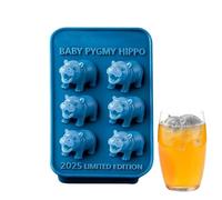 Para Hielo - Bandeja De Congelador De Silicona Hippo De 6 Cavidades, Contenedor Reutilizable Para La Producción De Hielo, Divertida Solución De Enfriamiento | Preparación De Bebidas P