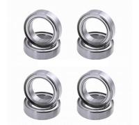 Para Himoto Para HSP 02138 1/10 8 Piezas Rodamiento Bolas 6700ZZ 10x15x4mm Accesorio Coche RC 94101 94102 94105 94106 94108 Piezas Rodamientos Rc