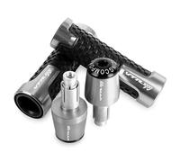 para Ho&nda VTR1000FV VTR1000 FV FW FX 1997-1999 1998 Puños de Manillar CNC Extremos de Manillar de Peso Extremos de Agarre de Manillar Silder antivibración Reemplazar(Silver2)