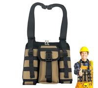 Para hombres - Bolsa organizadora impermeable para herramientas - Portaherramientas para trabajos eléctricos, para viajes, senderismo, deportes, trabajo, escuela, negocios, teléfono, cartera, paraguas