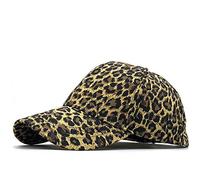 Para hombres y mujeres de la calle de ocio deportes al aire libre moda estilo hip hop moda estampado leopardo gorra de béisbol sombrero de sol al aire libre protector solar gorra