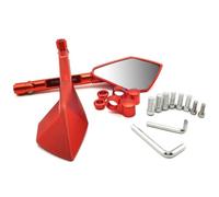 Para Hon&da CB190R CB400 SF CBR650 R GROM MSX125 Completo CNC Aluminio Motocicleta Espejos Retrovisor Punto Ciego Espejo Lateral compatibles(Orange)