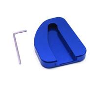 Para Honda 2006 2009 2011 2013 2016 GL1800 GL Goldwing 1800 F6B 2002-2017 Motocicleta CNC Kickstand Pie Soporte Lateral Extensión Pad Placa De(Azul)