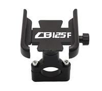 para Honda CB125F CB125 F CB 125F, Accesorios para Motocicleta, Manillar Universal, Retrovisor, Soporte para Teléfono Móvil, Soporte GPS (Color : Handlebar Black)