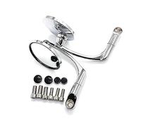 Para Honda CB190R CB300F CB500F CB600F CB1100R NC750S CBF190R Universal Retro Redondo 8mm 10mm Espejos Retrovisores Laterales Para Motocicleta(Plata)