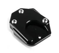 Para Honda CBR650 CB300R Pie de soporte motocicleta | Placa de soporte de la almohadilla de extensión del caballete lateral(Negro)