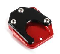 Para Honda CBR650R Pie de soporte de motocicleta | Almohadilla de extensión del caballete lateral, placa de soporte(Rojo)