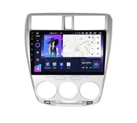 para Honda City 2008-2013 Radio Coche Android 12 10 Pulgadas Pantalla Táctil con Carplay Android Auto Apoyo MirrorLink Hi-Fi DSP Dab BT 5.0 GPS FM Am RDS Cámara Trasera SWC(A,500S 4+64G)