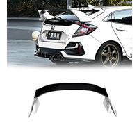 para Honda Civic Hatchback Type R 2016-2021 ABS Techo Coche alerón Trasero Trim Body Kit Tuning Parte Top Wing Lip Racing (Rojo) (White)