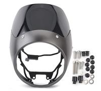 Para Honda GB350 GB350S 2023-2024 - Faro delantero para parabrisas (negro-M)