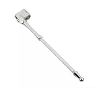 Para Honda GL1800 GL1500 Soporte de portaequipajes trasero compatible con soporte de mástil de bandera Aleación de aluminio acabado cromado