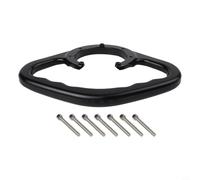 Para Honda Motocicleta Pasajero Tanque de Combustible Mango Mango Bar Grip con Ranuras Antideslizantes Hecho de Aleación de Aluminio CNC Compatible con CBR 250RR CBR 400RR RVF 400 (negro)